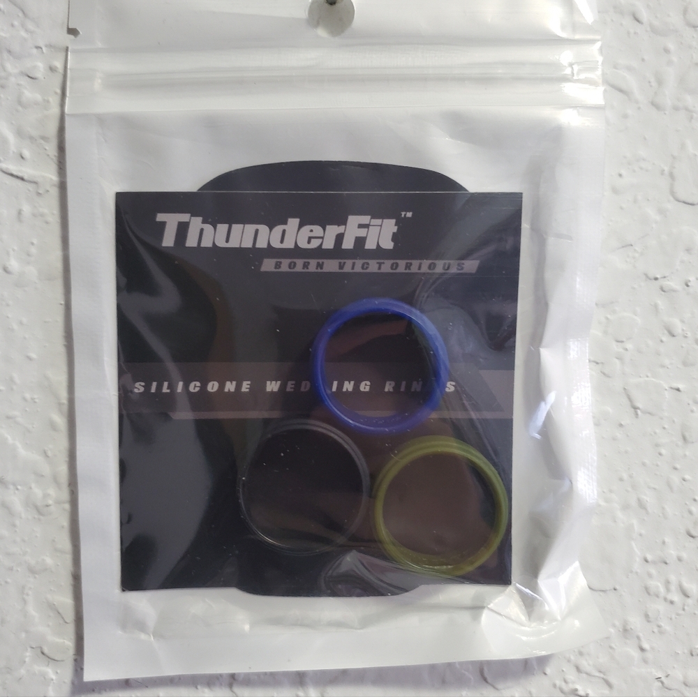 ThunderFit Silicon Wedding Rings 3pk